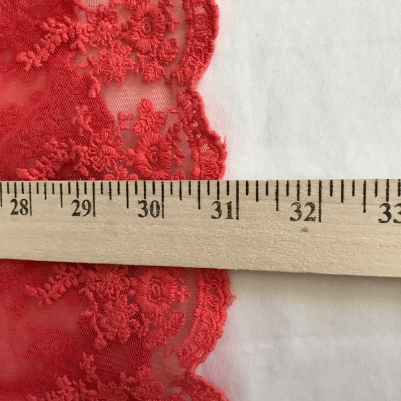 ROAMANS Lace Embroidered Tunic Babydoll Rayon Coral Women’s Plus Size 14W 1X - Picture 13 of 16